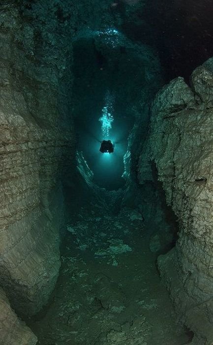 cave diving