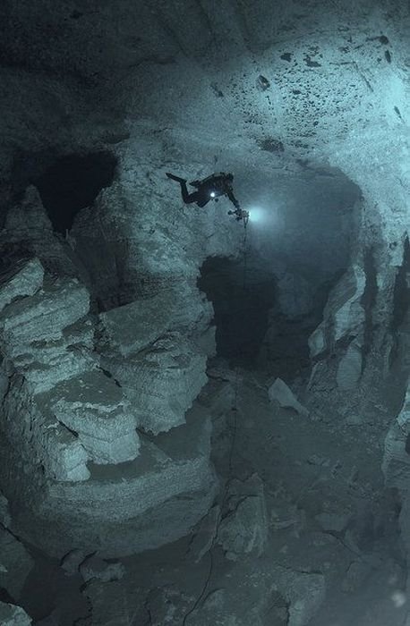 cave diving