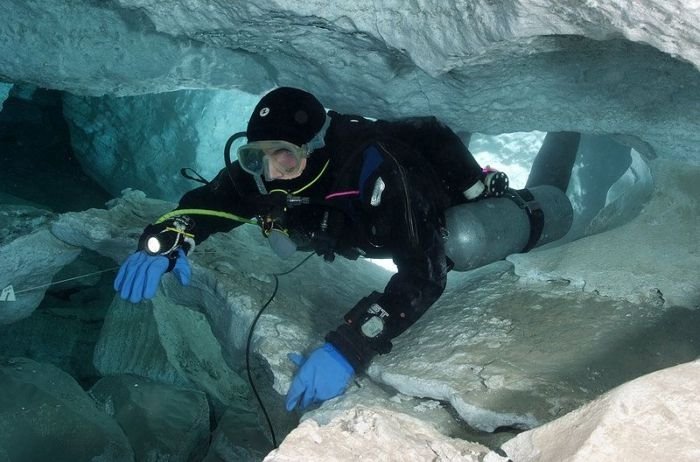 cave diving