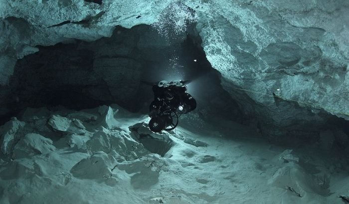 cave diving