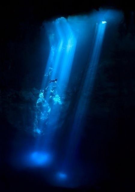 cave diving