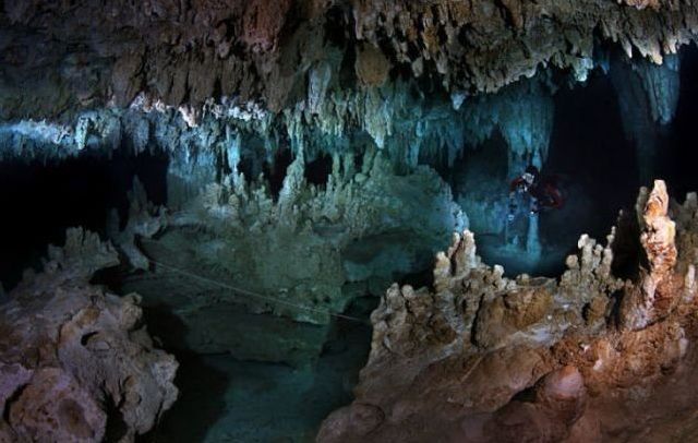 cave diving