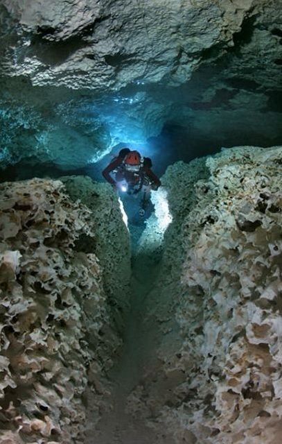 cave diving