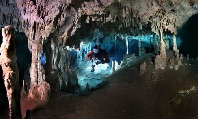 cave diving