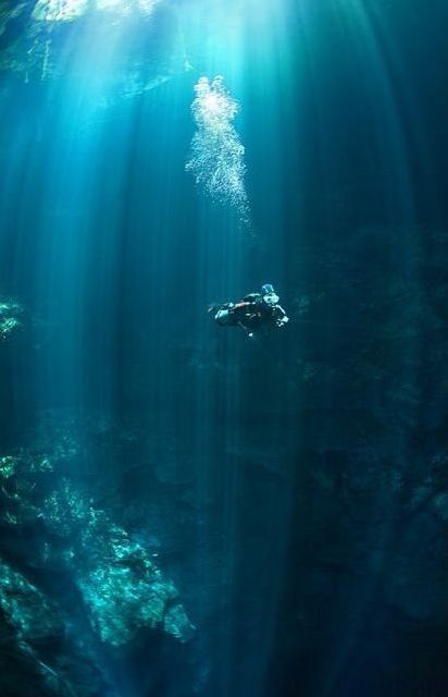 cave diving