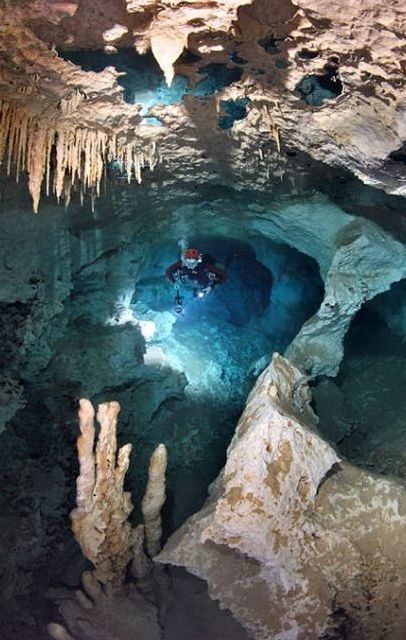 cave diving