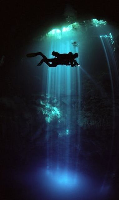 cave diving