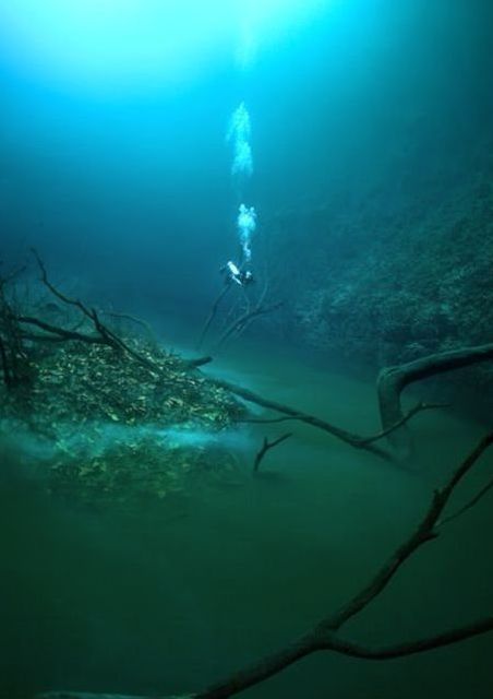 cave diving