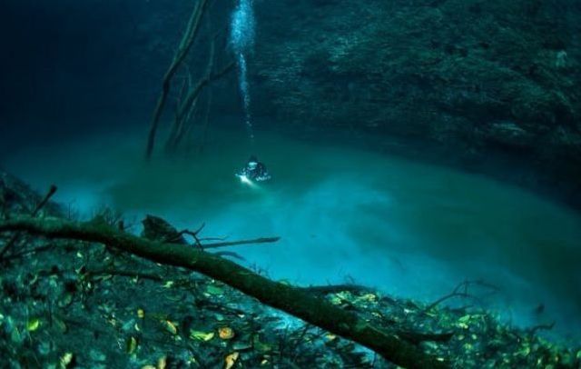 cave diving