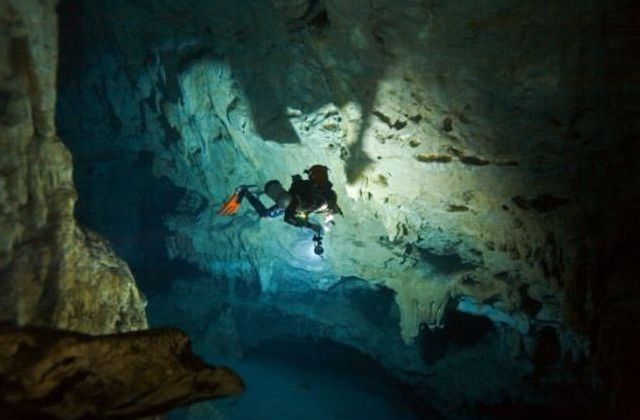 cave diving