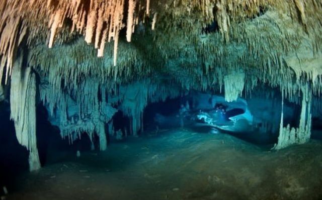 cave diving