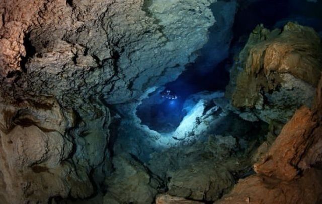 cave diving