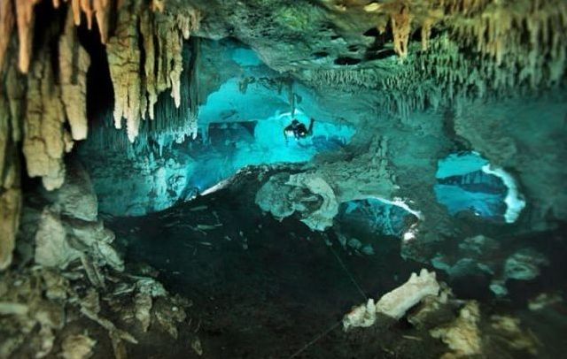 cave diving