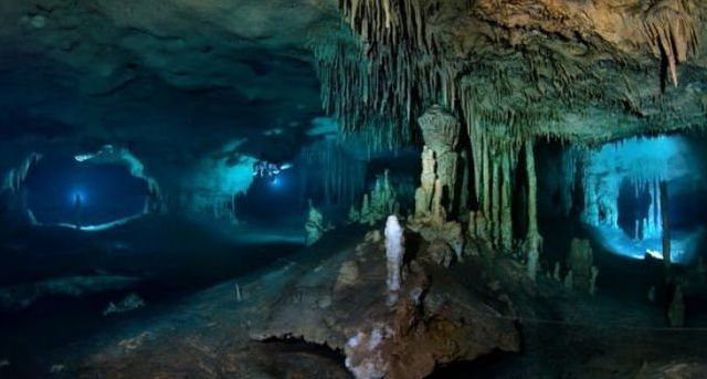 cave diving