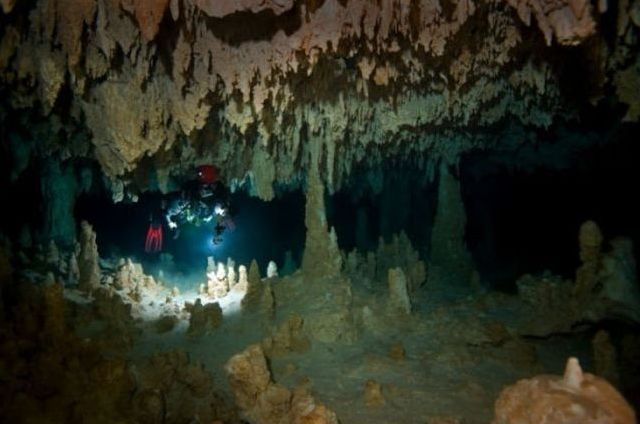 cave diving