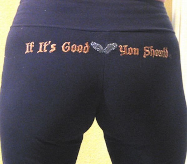 young sport girl in tight yoga pants