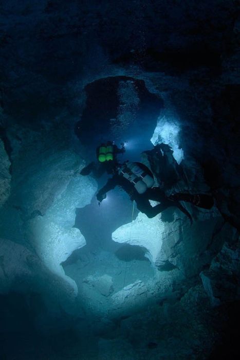 cave diving