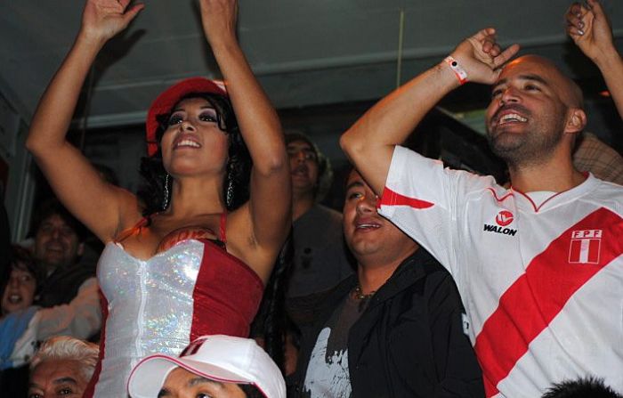 Girl fans of Copa América