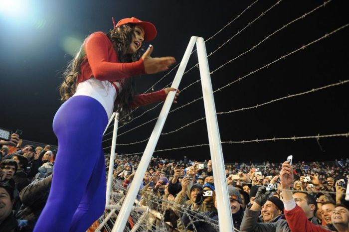 Girl fans of Copa América