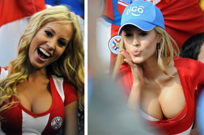 Girl fans of Copa América