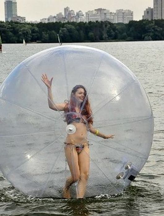 water ball zorbing