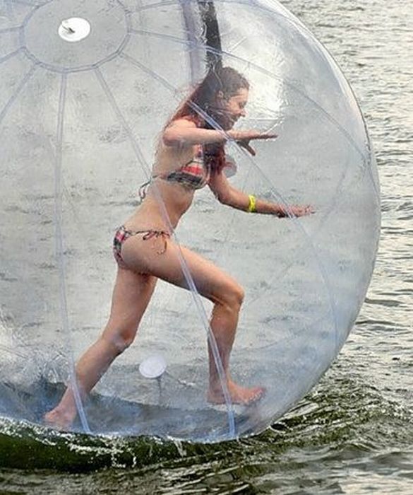 water ball zorbing