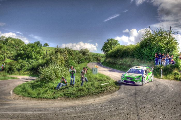 World Rally Championship (WRC) cars in HDR