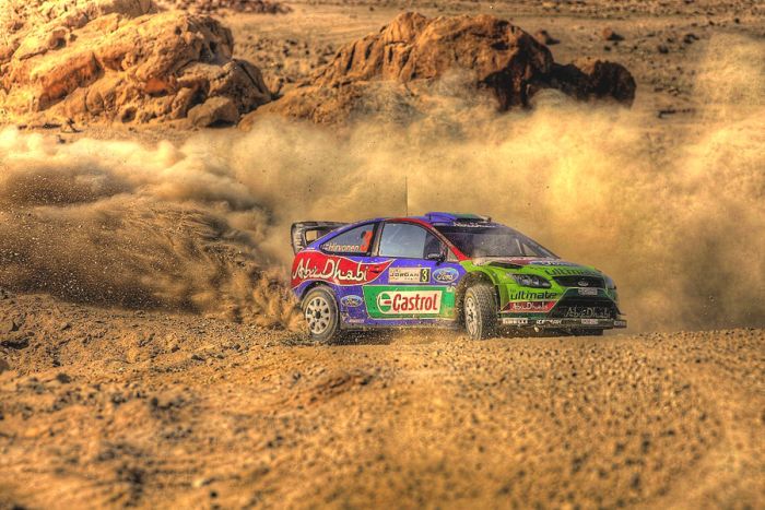 World Rally Championship (WRC) cars in HDR