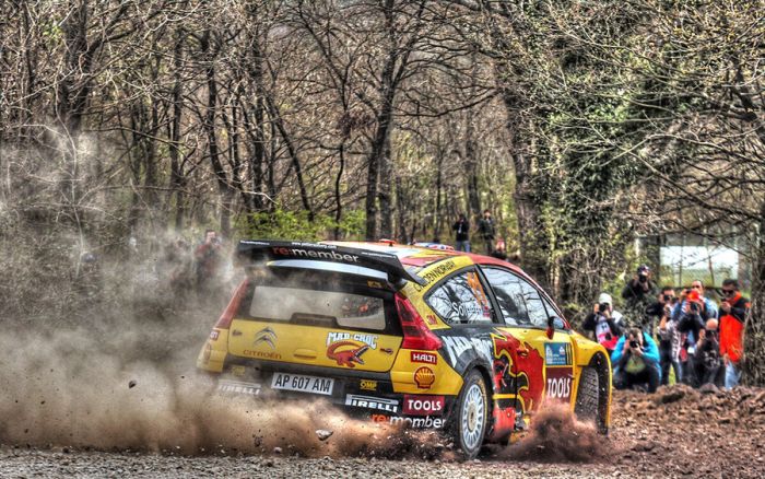 World Rally Championship (WRC) cars in HDR