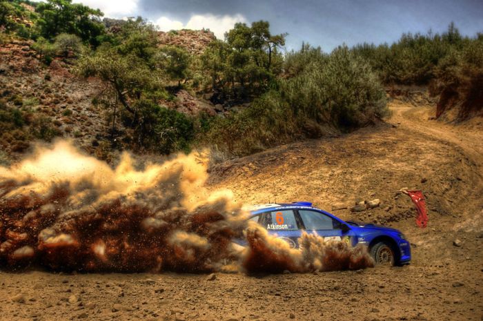 World Rally Championship (WRC) cars in HDR