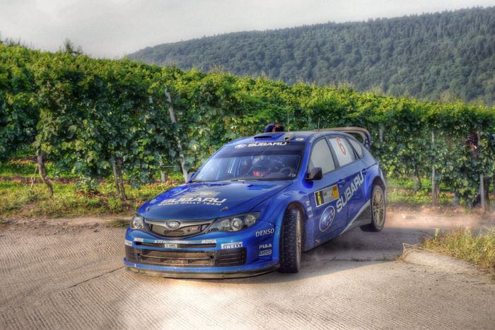 World Rally Championship (WRC) cars in HDR