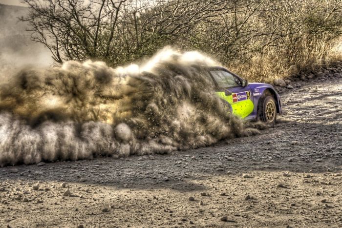World Rally Championship (WRC) cars in HDR