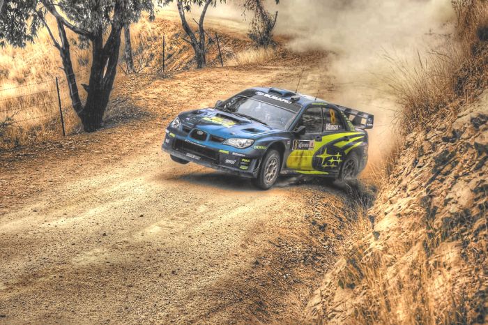 World Rally Championship (WRC) cars in HDR