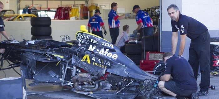 Dan Wheldon's crash