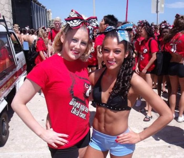 cheerleader girls in summer