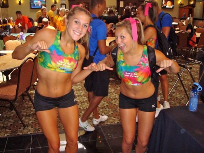 cheerleader girls in summer