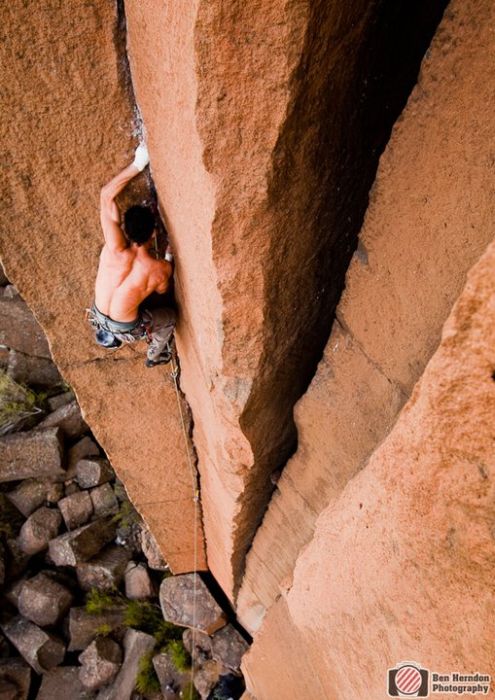 Climbing photography by Ben Herndon