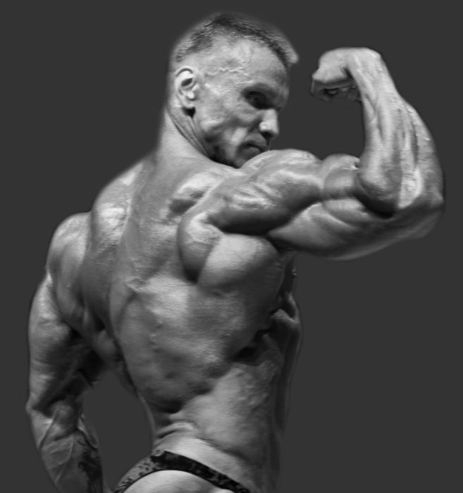 strong bodybuilding man portrait