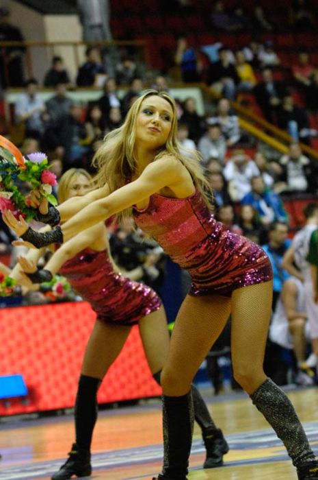 Red Foxes cheerleader girls team, Ukraine