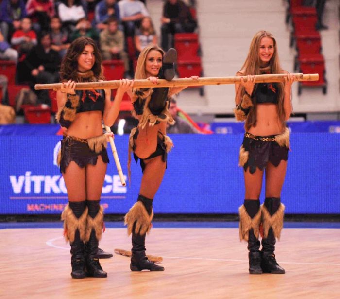 Red Foxes cheerleader girls team, Ukraine