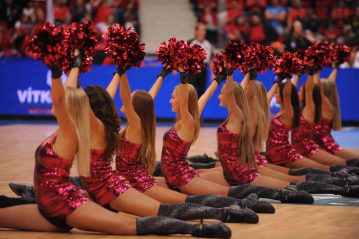 Red Foxes cheerleader girls team, Ukraine