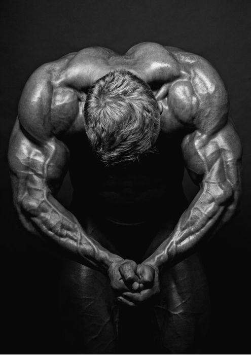 strong bodybuilding man portrait