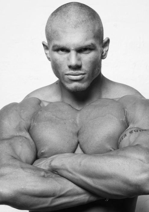 strong bodybuilding man portrait