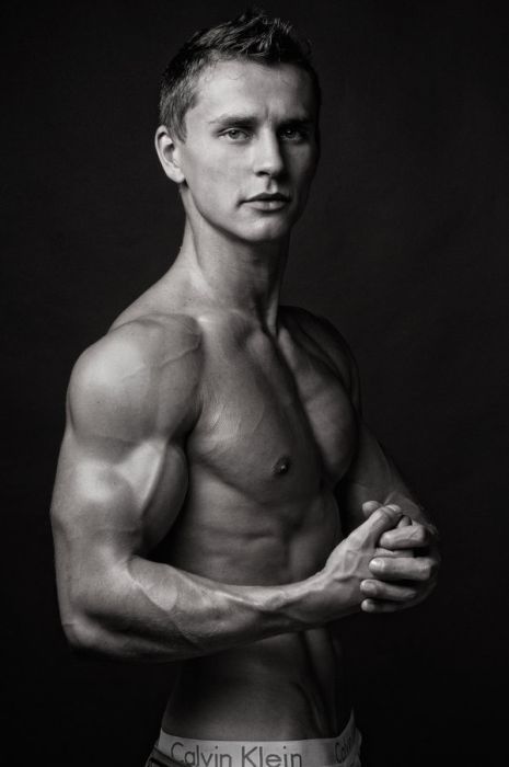 strong bodybuilding man portrait