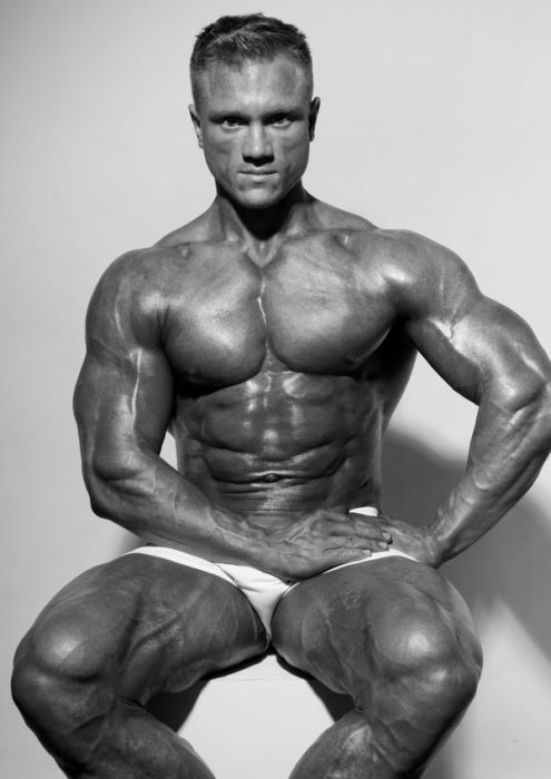 strong bodybuilding man portrait