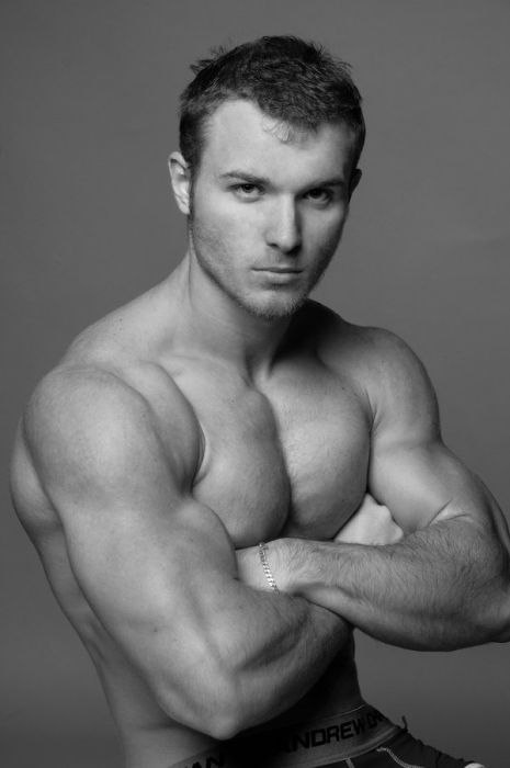 strong bodybuilding man portrait