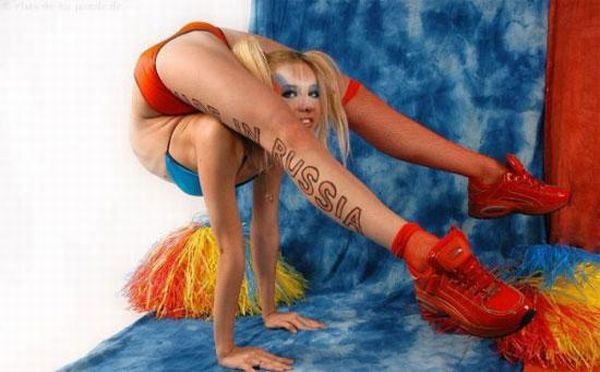 flexible gymnastic girl