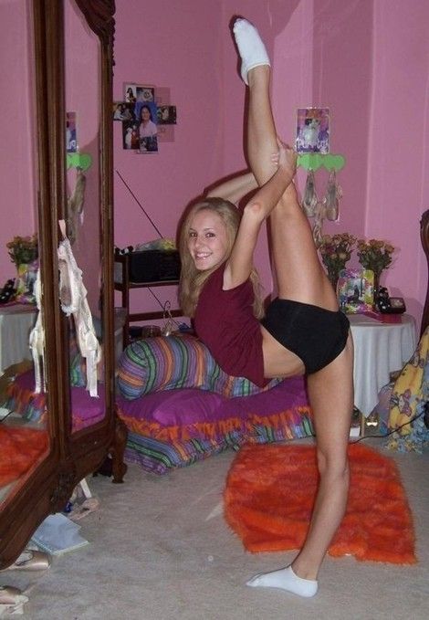 flexible gymnastic girl