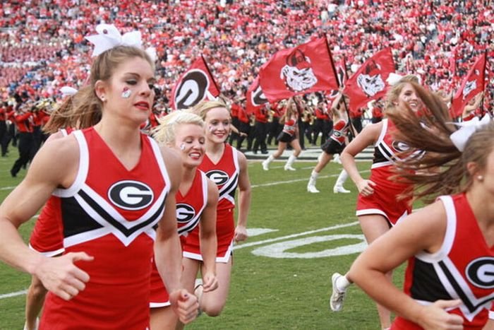 Anna Watson, University of Georgia cheerleader, Athens, Georgia, United States