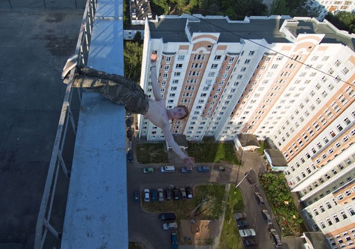 Extreme buildering, Moscow, Russia